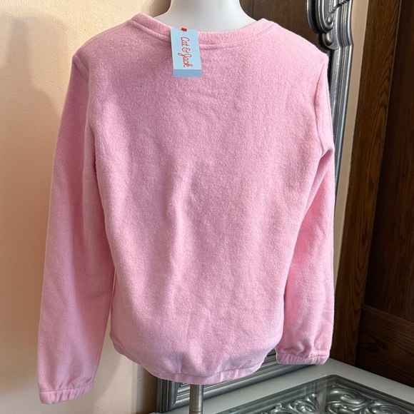 Cat & Jack XL Girls 16 Pink Cozy Soft Sweatshirt - Picture 2 of 4